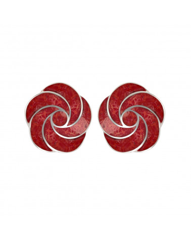 Aden's Jewels-Pendentif-Argent 925 K-Femme-Corail-Rouge-Monture branche de coraux-Dimension 30 mm X 20 mm