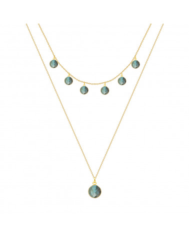 Geschenk für Frauen Mode Halskette Gold überzogenes stilisiertes umgekehrtes Dreieck