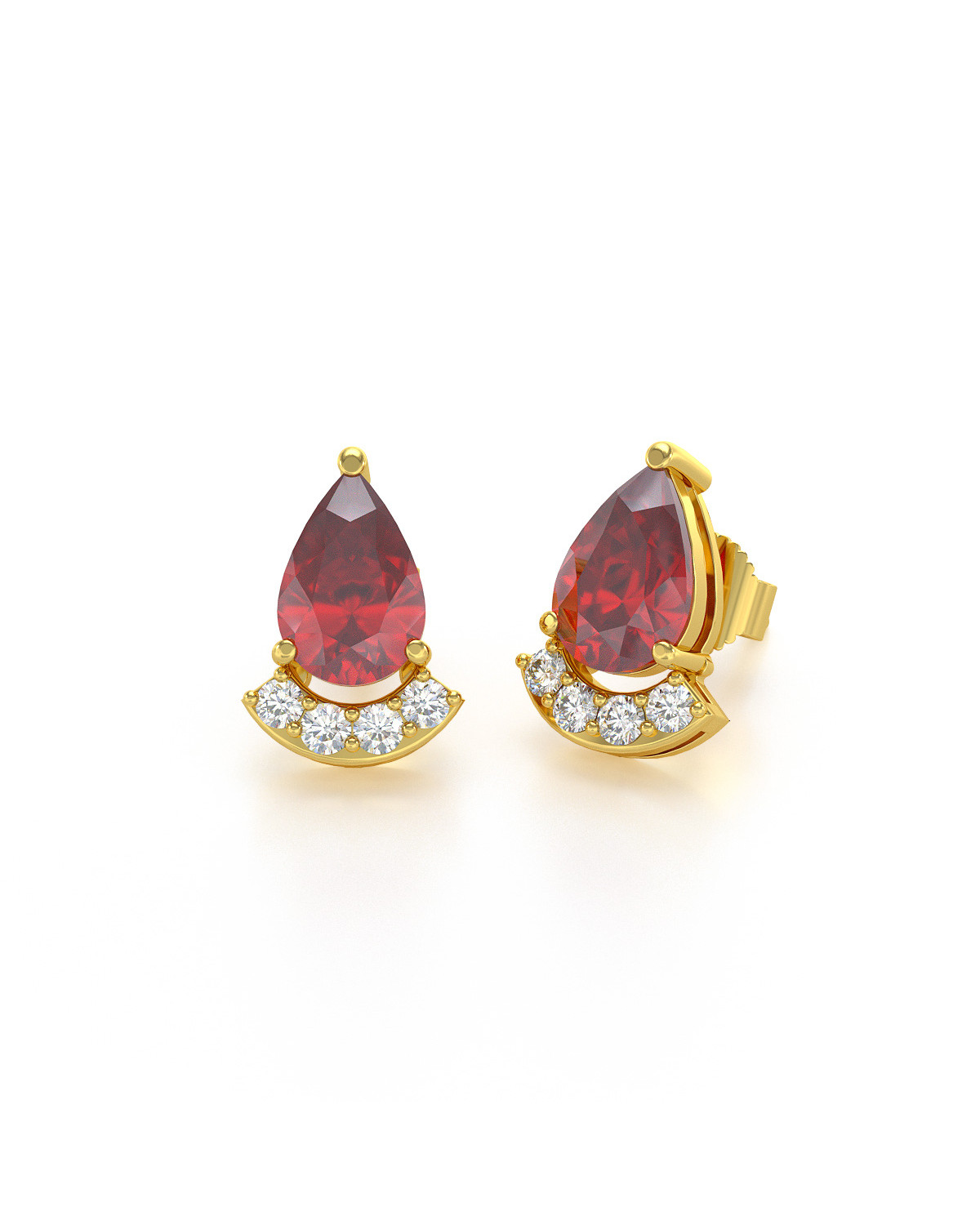 ruby earrings grt