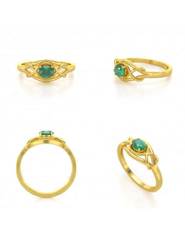 Gold Smaragd Ringe