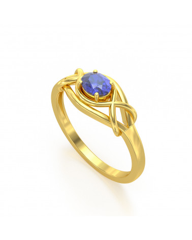 Gold Tanzanite Ring