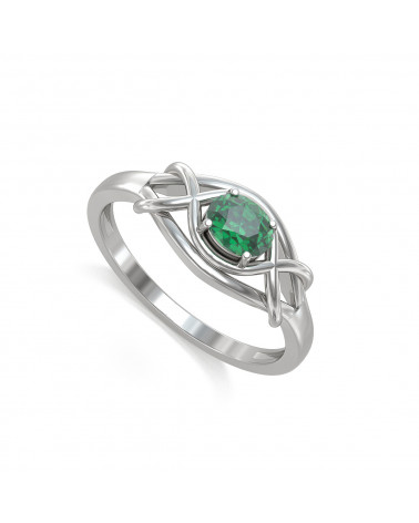 925 Silber Smaragd Ringe