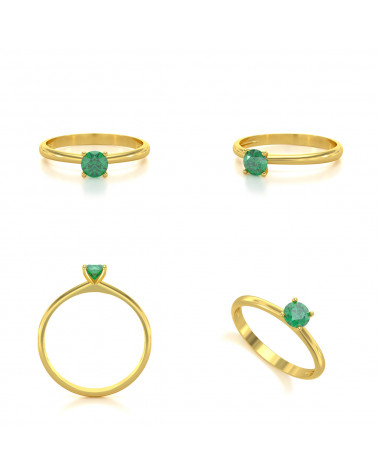 Gold Smaragd Ringe