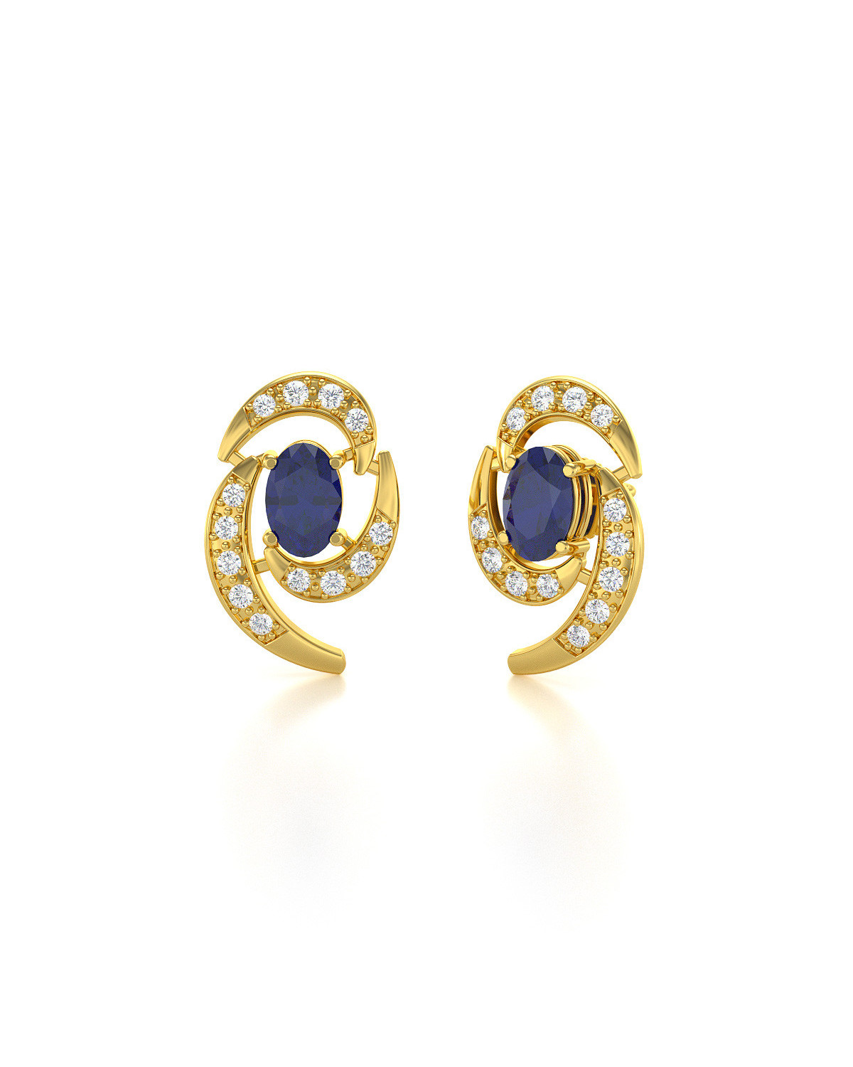 14k on sale sapphire earrings