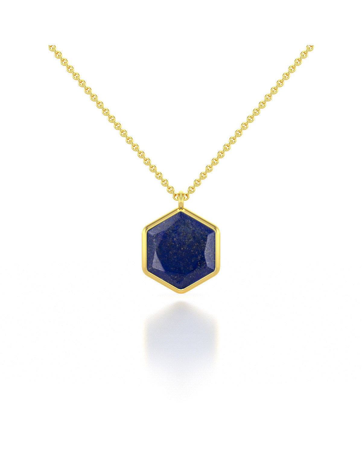 925 Sterling Silver Plated Lapis Lazuli Gemstone Necklace Earrings Set Jewellery