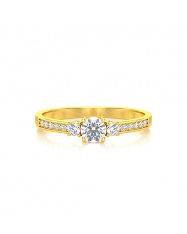 Gold Diamonds Ring 1.7grs ADEN - 3