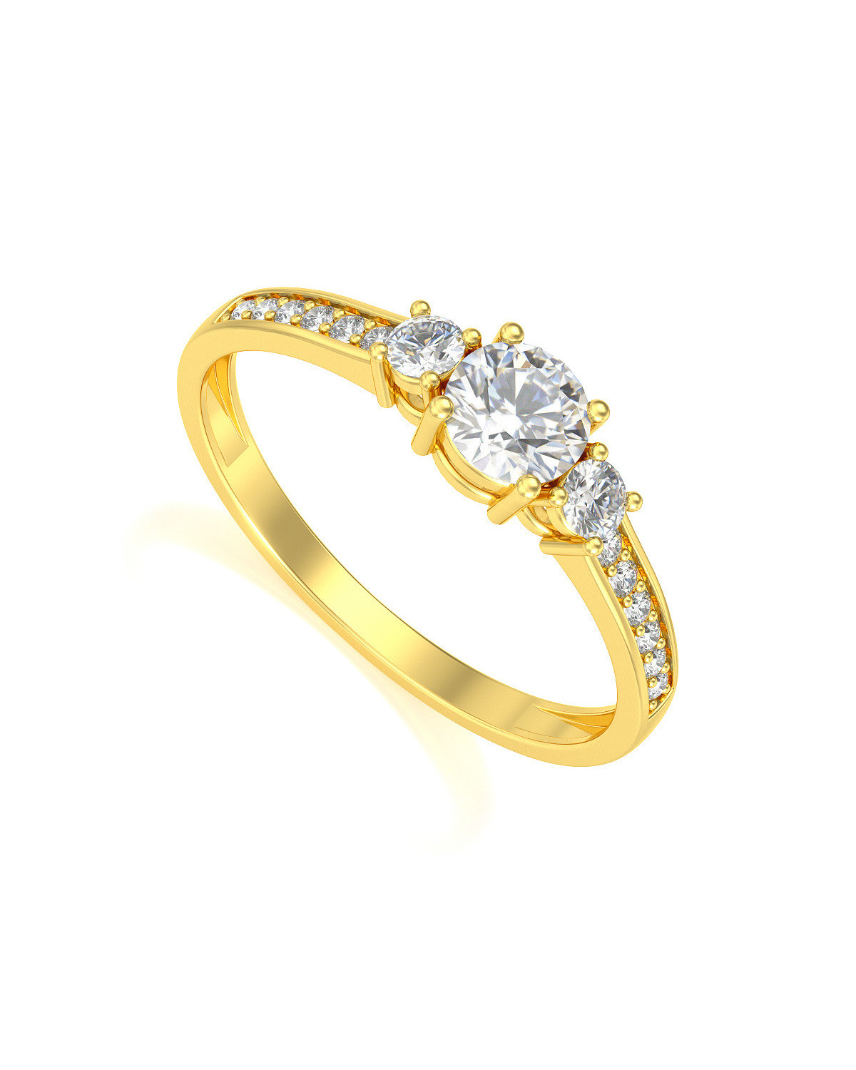 Gold Diamanten Ringe 1.7grs