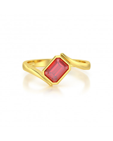 Gold Ruby Ring ADEN - 3