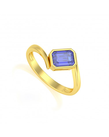 Gold Tanzanite Ring ADEN - 1