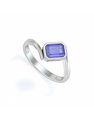 925 Silver Tanzanite Ring ADEN - 1