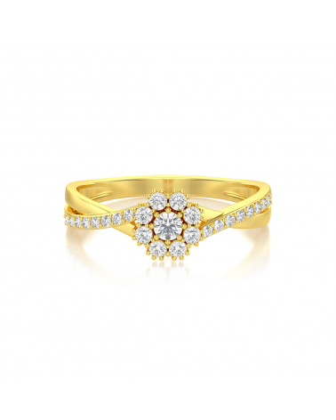 Gold Diamonds Ring 2.02grs ADEN - 3