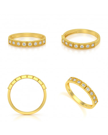 Gold Diamonds Ring 1.99grs ADEN - 2