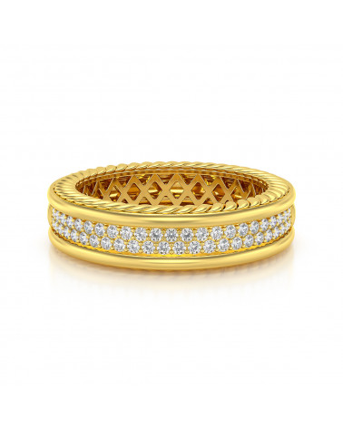 Gold Diamonds Ring ADEN - 3