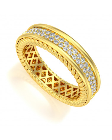 Gold Diamonds Ring ADEN - 1