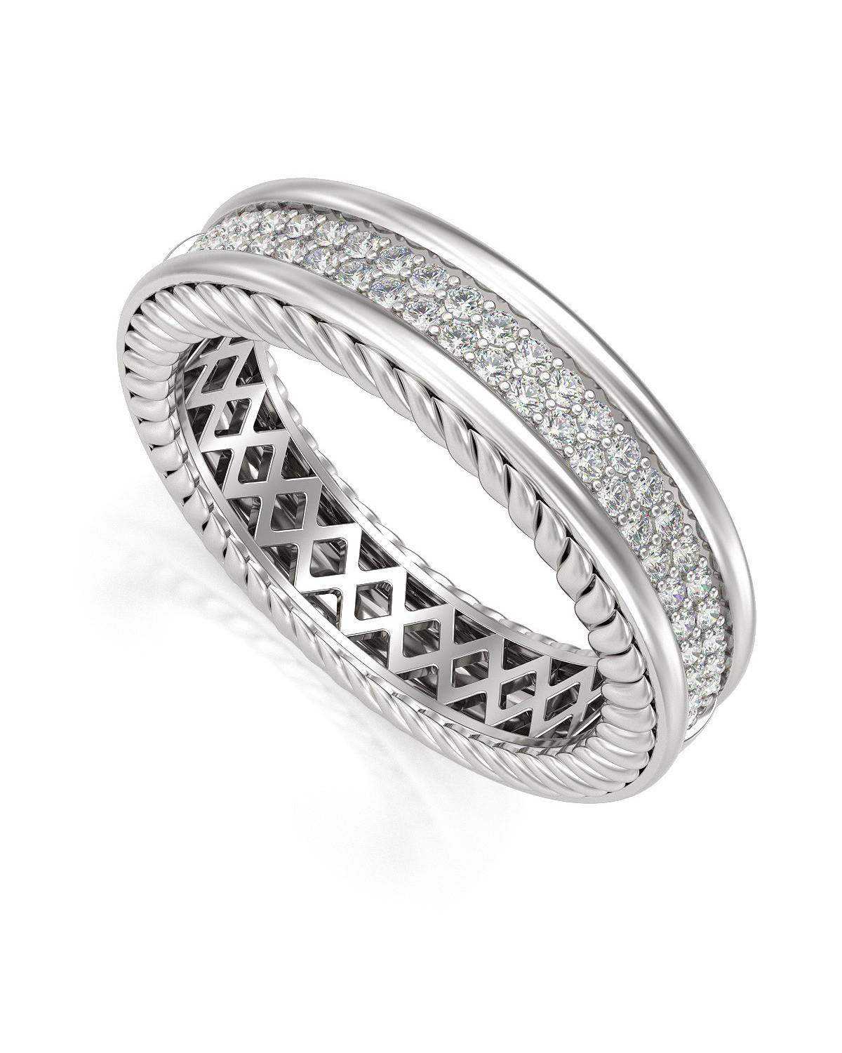 Silver Diamonds Ring