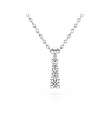 925 Silber Aquamarin Halsketten Anhanger Silberkette enthalten ADEN - 1