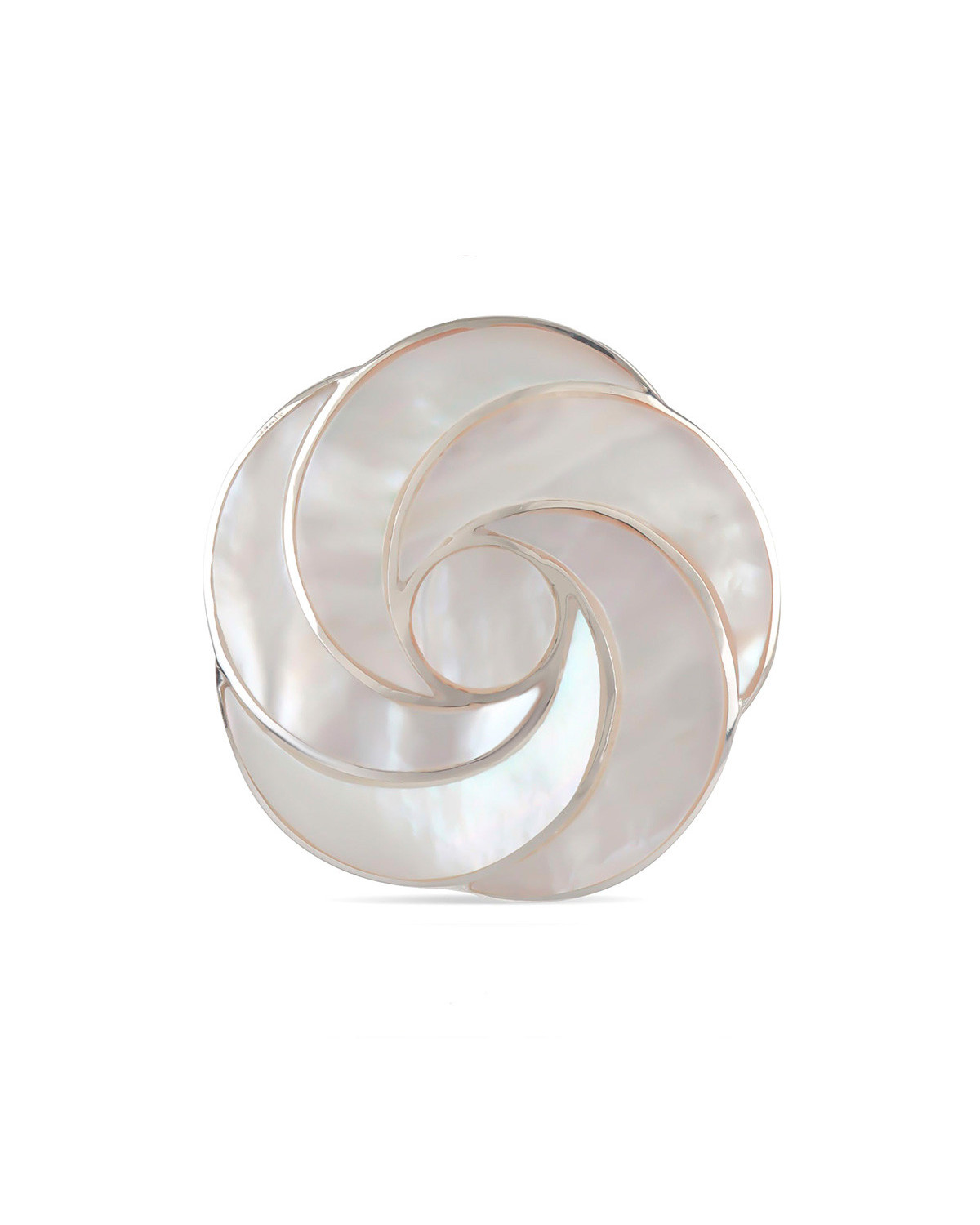 Colgante Madre perla blanca Flores Plata de Ley 925