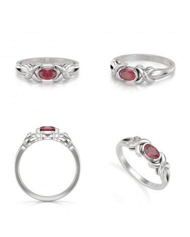 Anello di rubino e diamanti | Aden Boutique | Gioielli di lusso