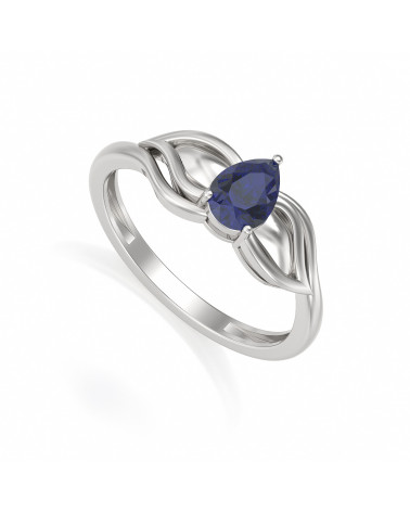 925 Silver Sapphire Ring