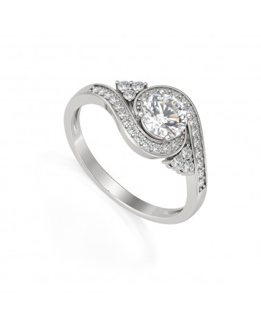 925 Silber Moissanite Diamanten Ringe