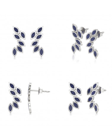 Pendientes Zafiro Plata de Ley 925