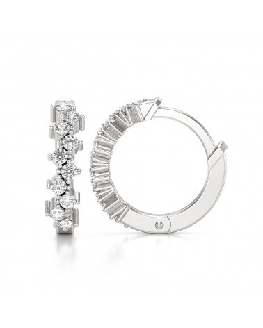 925 Silber Diamant Ohrringe