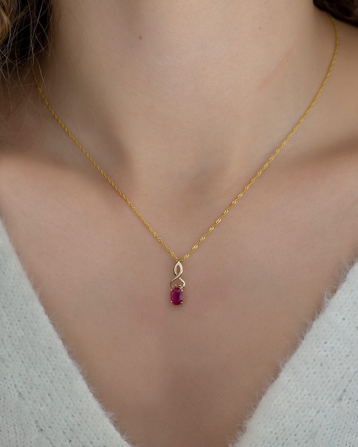 Ruby necklace - 22K Gold Indian Jewelry in USA