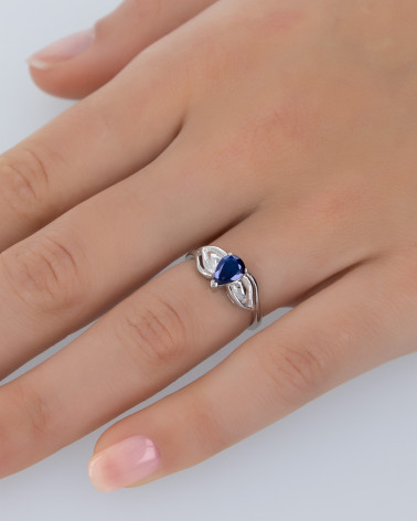 Gold Sapphire Ring