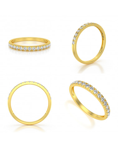 Gold Diamonds Ring 1.57grs