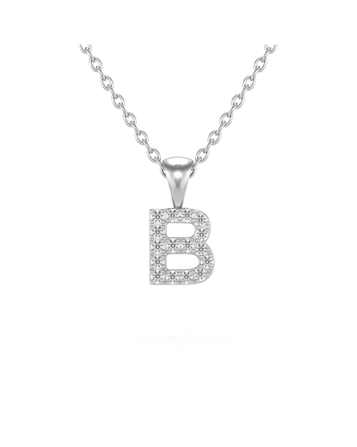 Colgante Pendente Diamanti Catena Argento inclusa