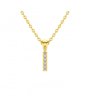 14K Gold Diamond Necklace...