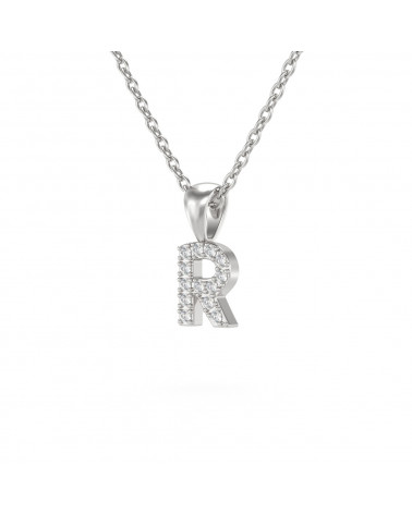 925 Silver Diamonds Necklace Pendant Chain included