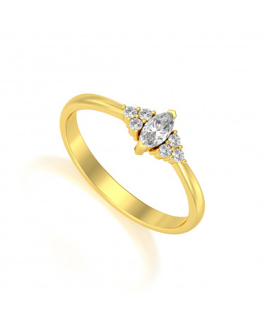 Gold Diamanten Ringe & Moissanite