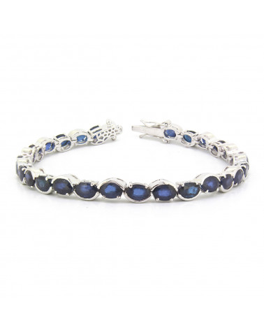 925 Sterling Silver Sapphire Bracelet