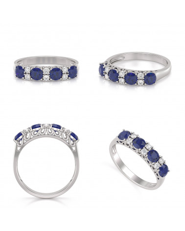 Gold Saphir Diamanten Ringe