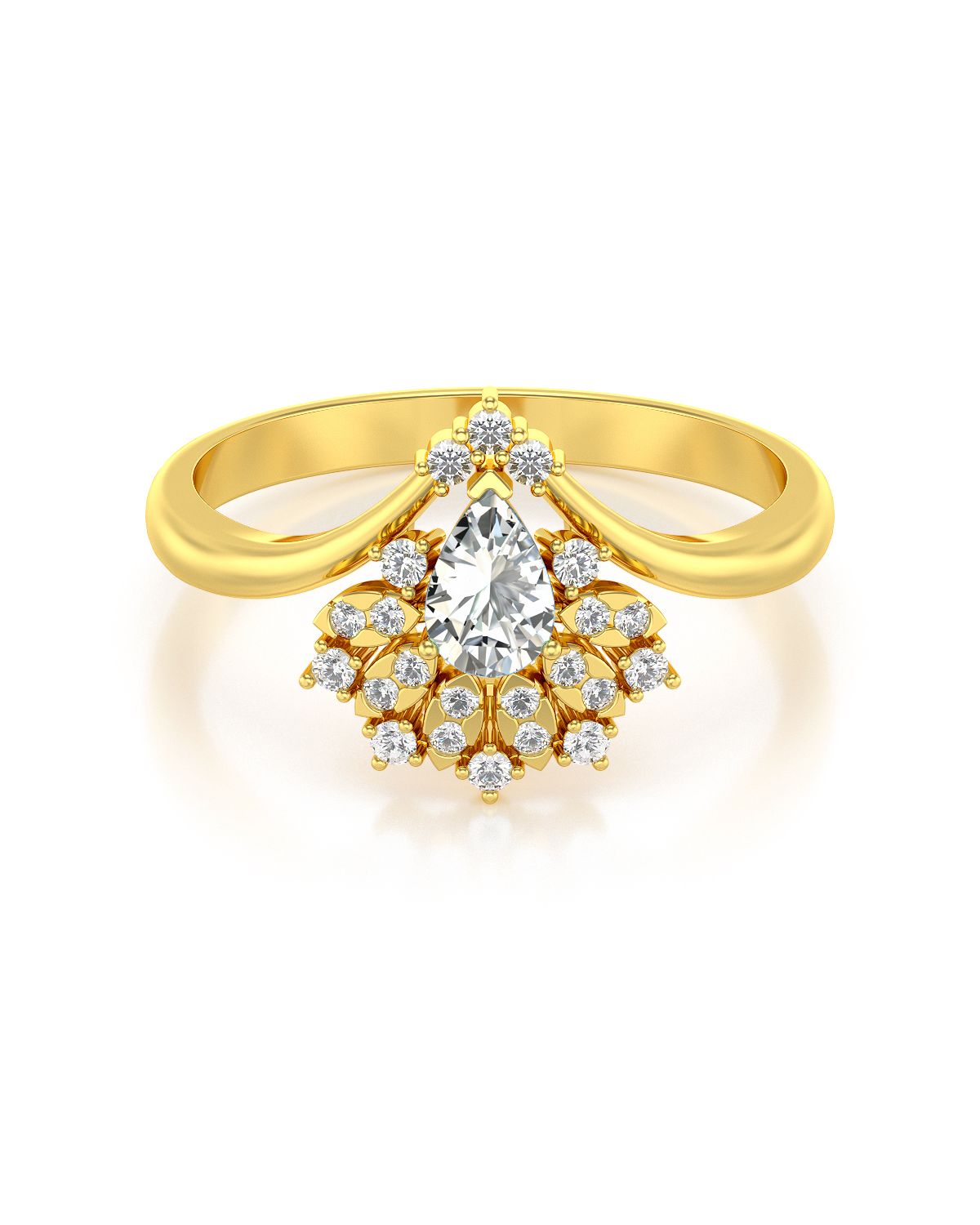 Anelli Oro moissanite & Diamanti