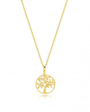 Collana Albero della Vita in Oro Giallo 18 Carati | Simbolo d'Amore e di Vita | Aden Boutique