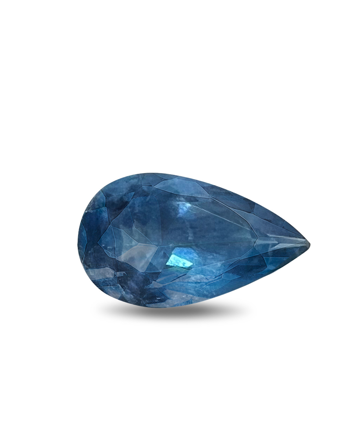 Oval faceted sky blue aquamarine - Weight of 0.720 carats - Clarity VVS-VS - Origin India.