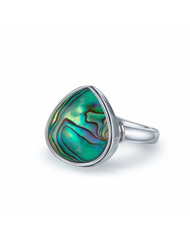 Bague en Argent 925 avec Nacre Abalone - Maristella