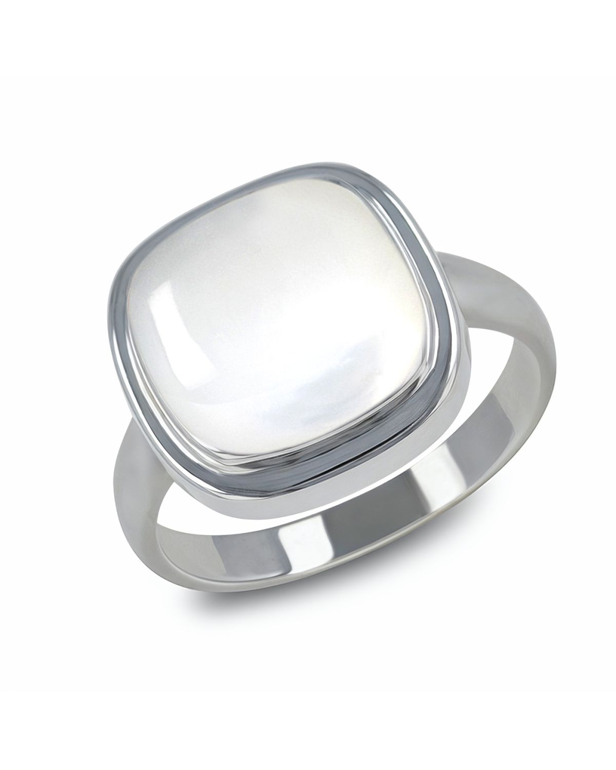 Anillo de Plata 925 con Nácar Blanco - Soraya