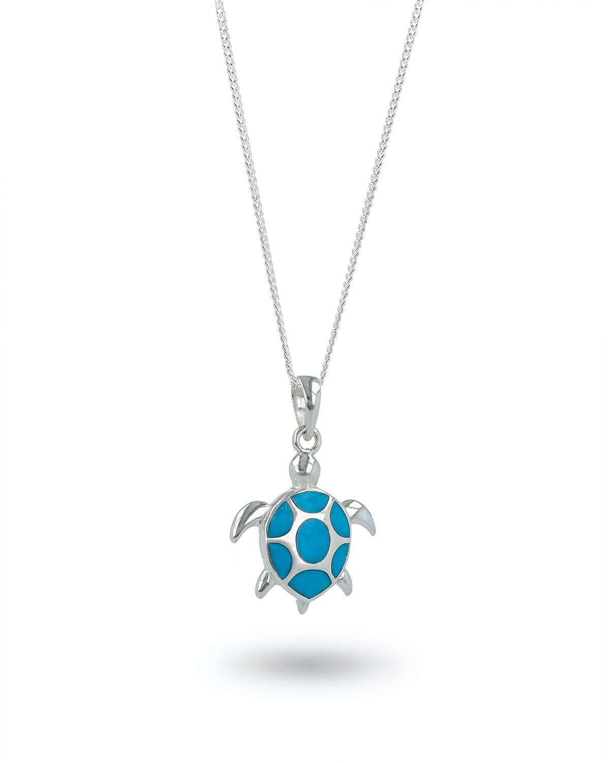 Colgante Tortuga en Turquesa Auténtica y Plata 925 – HONU	ey 925
