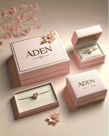 Luxury gift box for ARIA earrings with certificate of authenticity