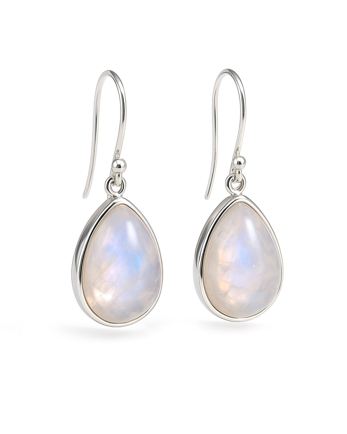 Orecchini - Collezione AQUA - Argento 925, Pietra di Luna naturale
