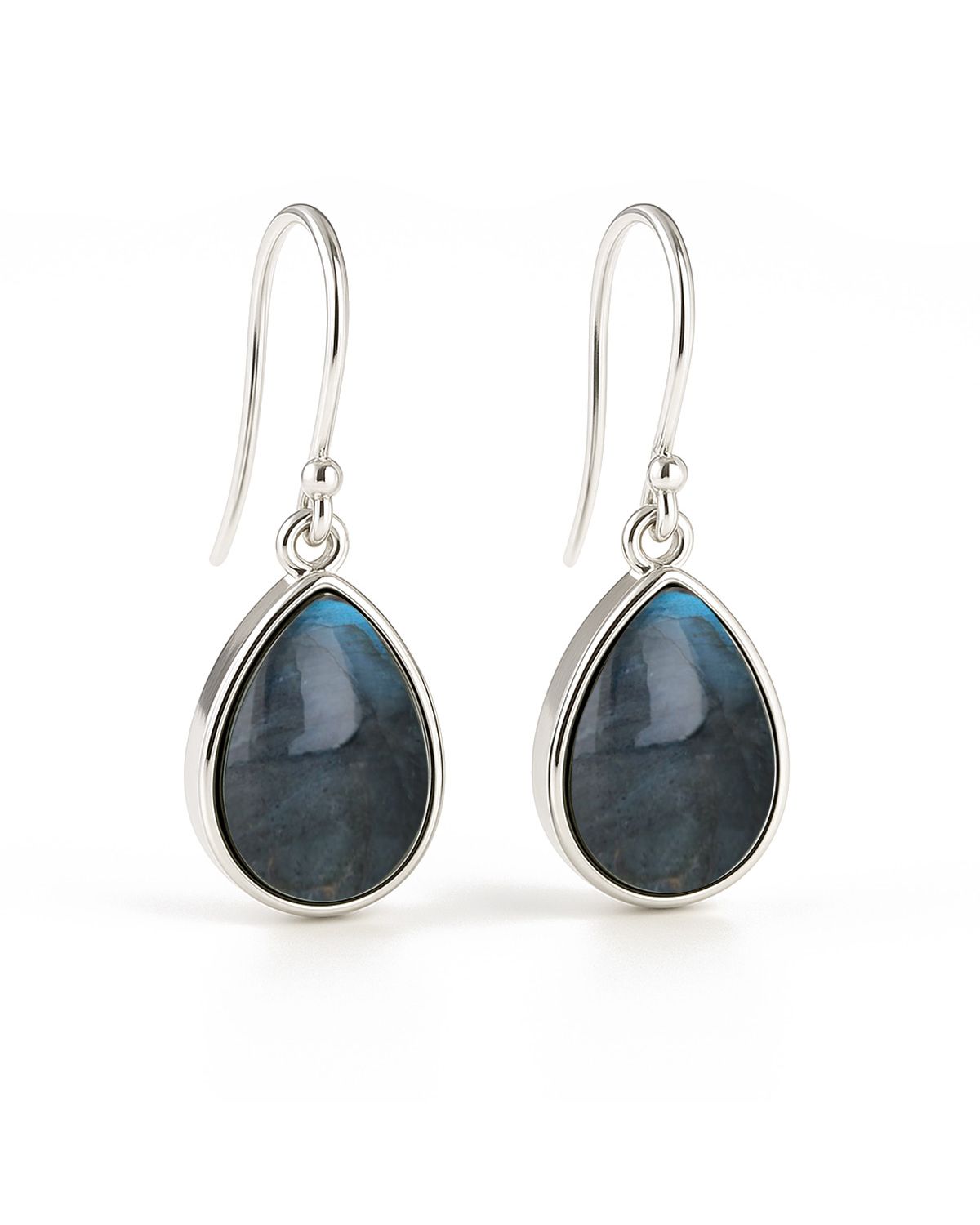 Orecchini - Collezione AQUA - Argento 925, Labradorite naturale
